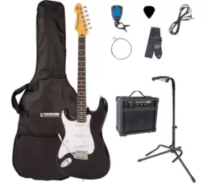 Image of ENCORE Blaster Series E6 Left-Handed Electric Guitar Bundle - Gloss Black