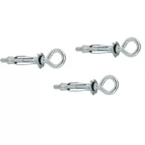 Image of Molly Screw Plasterboard Hollow Eye Anchor Plugs Metal Cavity Wall Fixing - Pack of 30