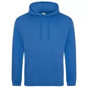 Image of Awdis Unisex College Hooded Sweatshirt / Hoodie (XXL) (Sapphire Blue)