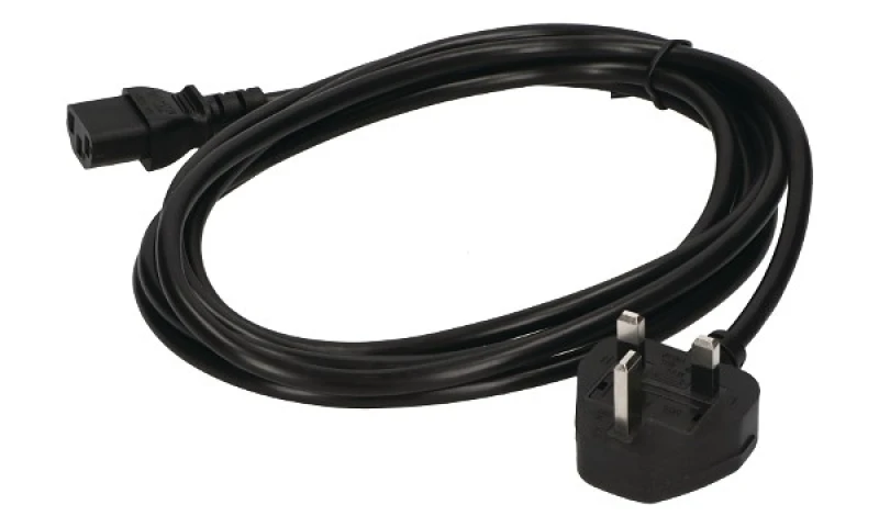 Image of 2-Power PWR0002C power cable Black 3m Power plug type G C13 coupler