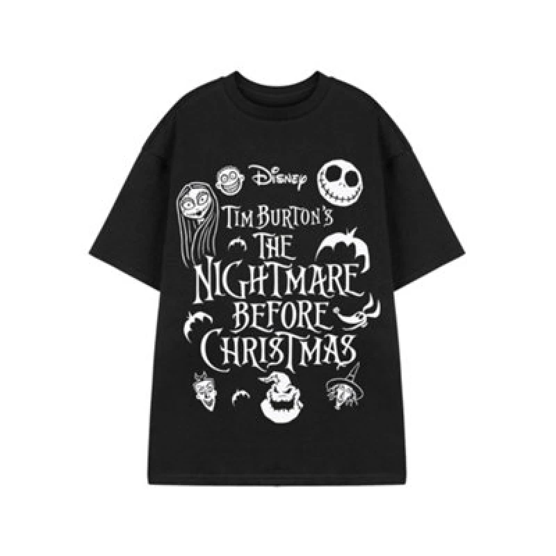 Image of Disney Short Sleeved T-Shirt in Black Size: Medium Black M Unisex 5063203902736