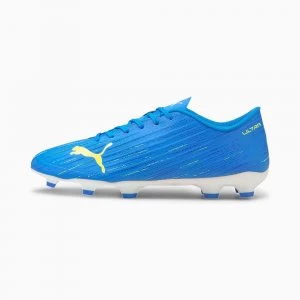 Image of PUMA Ultra 4.2 FG/AG Mens Football Boots, Blue/Yellow Alert Size 12 Shoes