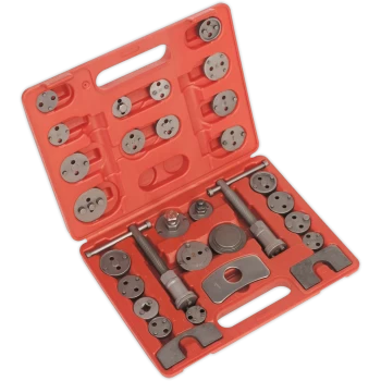 Image of Sealey 30 Piece Brake Wind Back Tool Kit
