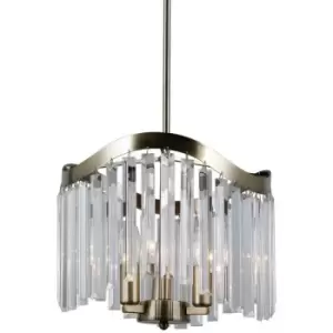 Image of Italux Lighting - Italux Sabrig - Stylized Hanging Pendant Antique Bronze 3 Light , E14