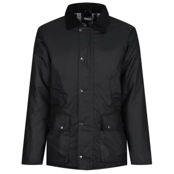 Image of Regatta Pensford Quilted Wax Jacket - Black