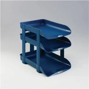 Image of Rexel Agenda2 A4/Foolscap 55mm Letter Tray Blue Single