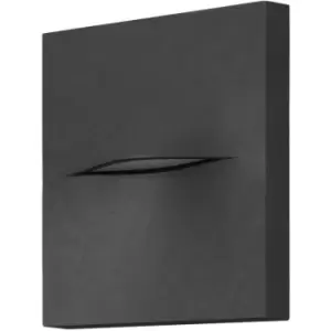 Image of Netlighting Hide LED Outdoor Flush Wall Lamp Urban Grey, Neutral-White 4000K, IP