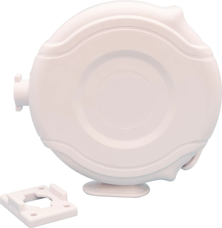 Image of 12m Retractable Clothes Reel Single Washing Line Wall Mounted Outdoor ELV-652427 Clothes Line