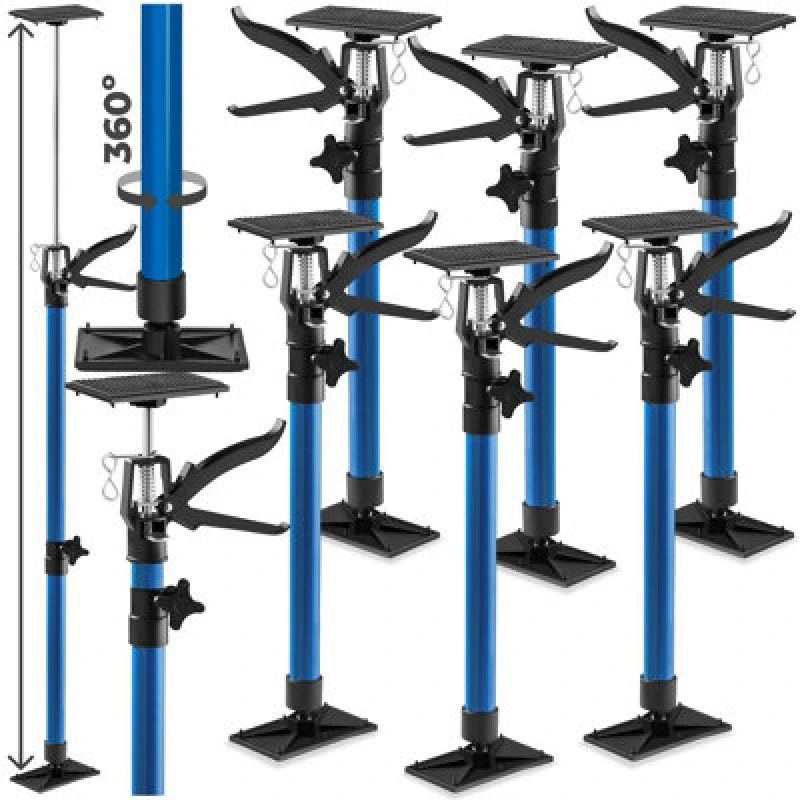 Image of Tectake Door Frame Struts Set Of 6 - Adjustable Height From 51 - 115cm - Blue