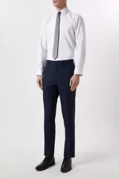 Image of Mens Tailored Fit Navy Marl Suit Trousers