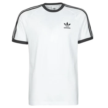 Image of adidas 3-STRIPES TEE mens T shirt in White - Sizes XXL,S,M,L,XL,XS,UK S,UK M,UK L,UK XL,UK XXL