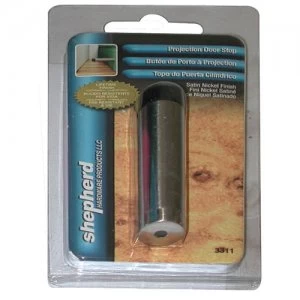 Image of Select Hardware Door Stop Projection Satin Nickel Finish 1 Pack