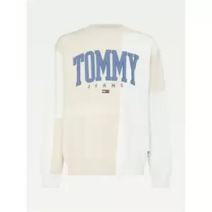 Image of Tommy Jeans Collegiate Sweatshirt Mens - Beige