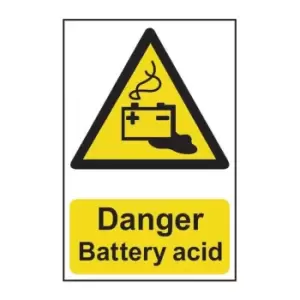 Image of Danger Battery Acid - PVC (200 x 300mm)
