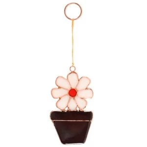 Image of Daisy in Flower Pot Sun Catcher