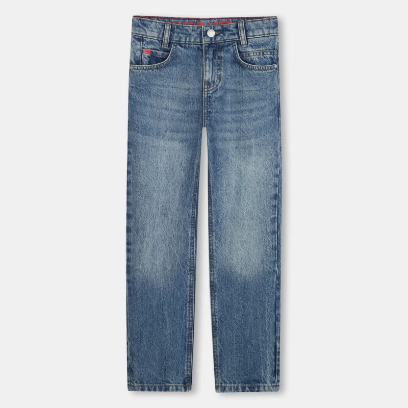 Image of Hugo Kids Straight Leg Jeans Blue Stone Z25 male 14Y