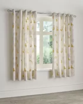Image of Cotton Traders Butterfly Garden Curtains in Yellow