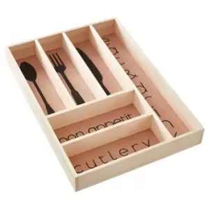 Image of Wooden Cutlery Tray