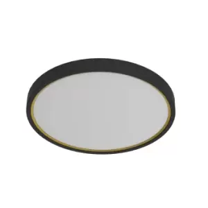 Image of Noxy LED Dimmable Bathroom Ceiling Light Black, 3000-4000K