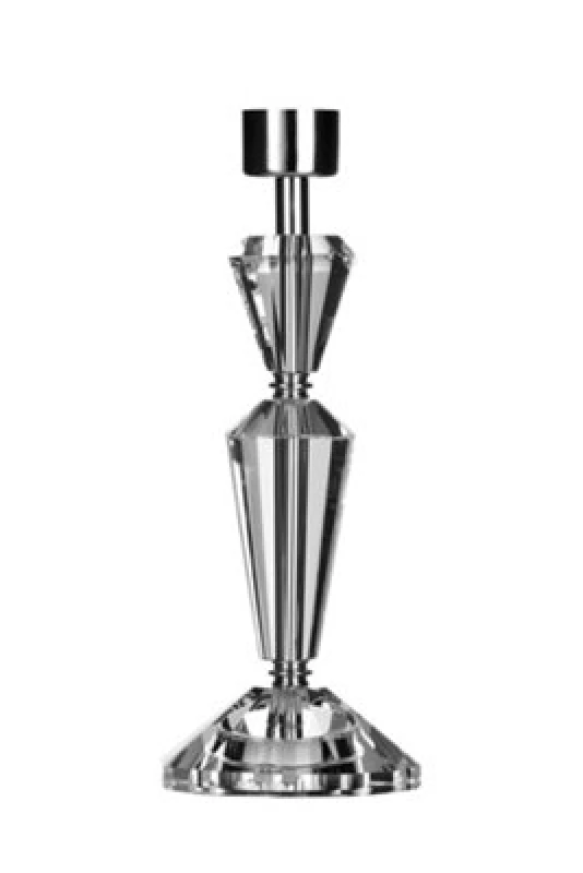 Image of Premier Housewares Interiors by Premier Crystal Small Lamp Base Silver