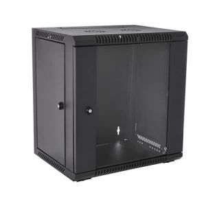 Image of V7 RMWC12UG450-1E rack cabinet 12U Wall mounted rack Black
