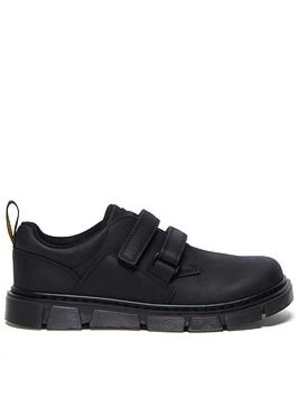Image of Dr. Martens Black Raffe Boys Youth Shoes Black UK 5 (EU 38)