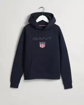 Image of GANT Teens Teen Boys Shield Hoodie (146/152) Blue