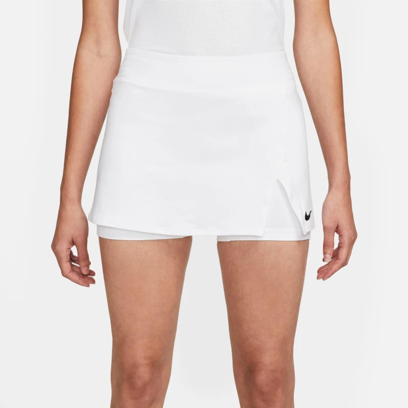 Image of NikeCourt Dri-FIT Victory Womens Tennis Skirt White/Black female 14 (L)