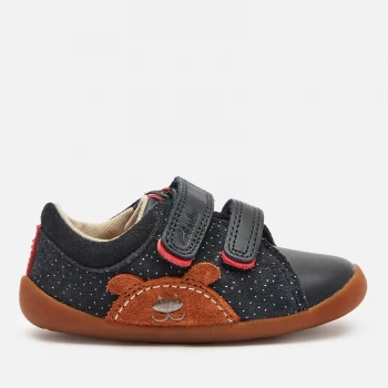 Image of Clarks Roamer Bear Toddler Everyday Shoes - Navy Suede - UK 4.5 Toddler