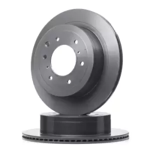 Image of BREMBO Brake disc Internally Vented 09.B637.11 Brake rotor,Brake discs MITSUBISHI,PAJERO IV (V8_W, V9_W)