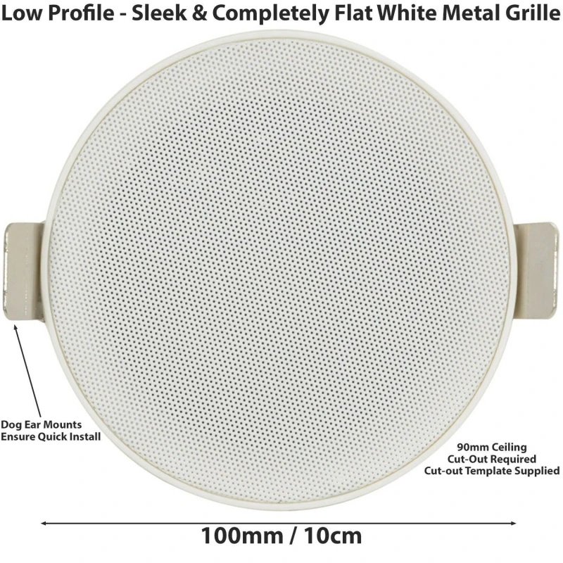 Image of Loops Bluetooth Ceiling Music Kit Mini Amp & 2 Low Profile Speakers Stereo HiFi Sound Multi unisex