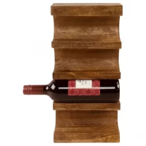 Image of Wall Mounted Wooden Wine Rack