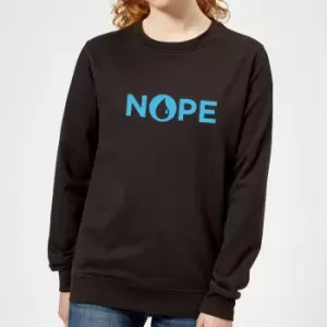 Image of Magic The Gathering Nope Womens Sweatshirt - Black - M