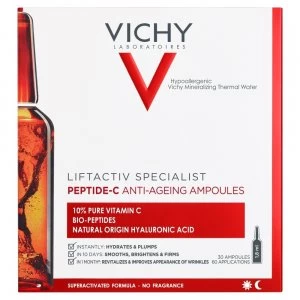 Image of Vichy Liftactiv Specialist Peptide-C Anti Ageing Ampoules 10% Pure Vitamin C & Hyaluronic Acid