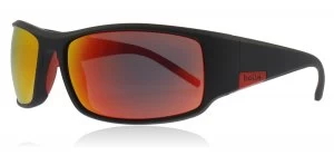 Image of Bolle King Sunglasses Matte Black Red Matte Black Red 63mm