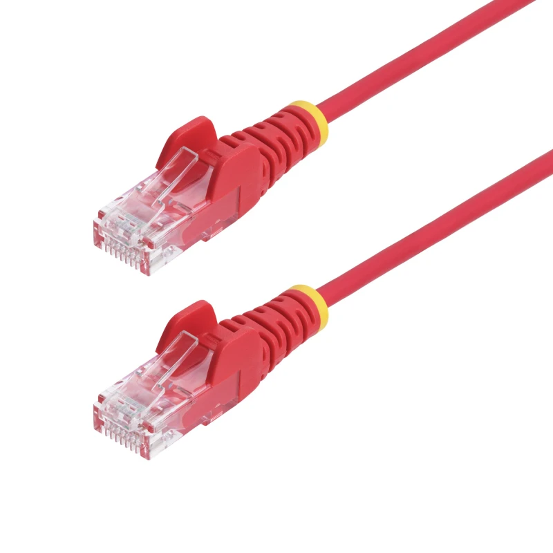 Image of StarTech.com 5m Red Slim CAT6 Ethernet Cable. Snagless. 100W PoE. UTP.