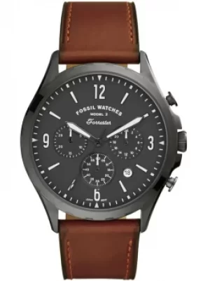 Image of Fossil Forrester Amber Brown Strap Watch FS5815