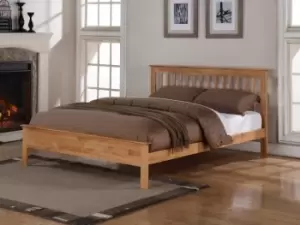 Image of Flintshire Pentre 4ft6 Double Oak Wooden Bed Frame