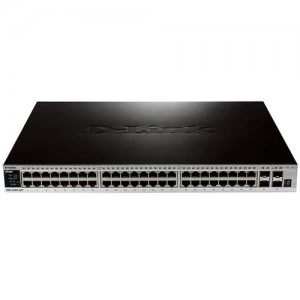 Image of D-Link DGS-3420-52P network switch Managed L2 Black Power over Ethernet (PoE)