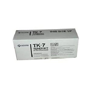 Image of Kyocera TK7 Black Laser Toner Ink Cartridge