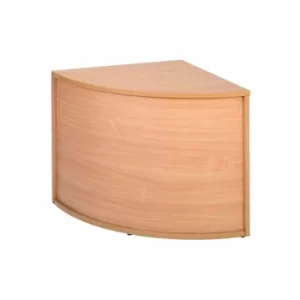 Image of Denver Modular Reception Corner Base Unit RUCD, Beech Effect