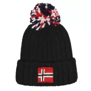Image of Napapijri Semiury Bobble Beanie Hat - Black