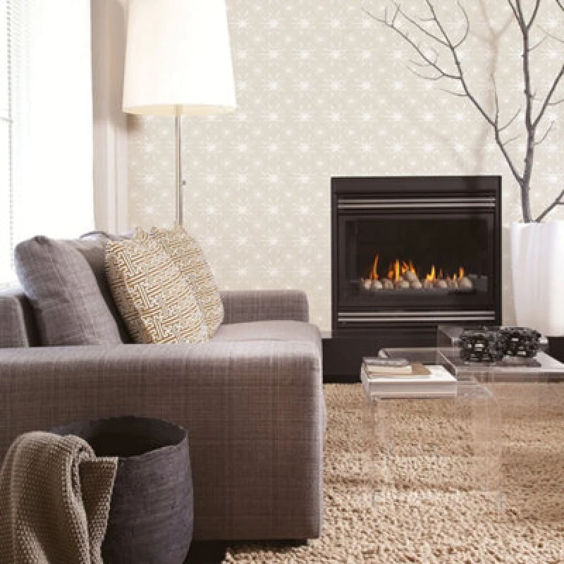 Image of Galerie Nordic Elements Silver Geometric Starburst Effect Wallpaper Roll