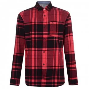 Image of Original Penguin Long Sleeve Check Shirt - Red 617