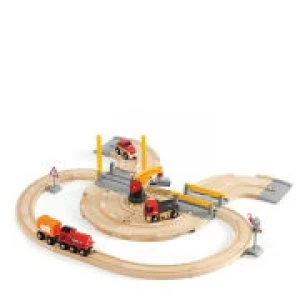 Image of Brio Road And Rail Crane Set