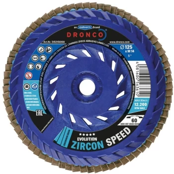 Image of 115XM14 Zircon Speed 80 Flap Disc - Dronco