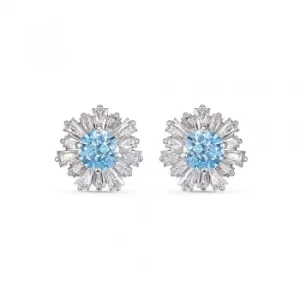 Image of Swarovski Sunshine Blue Crystal Stud Earrings 5536741