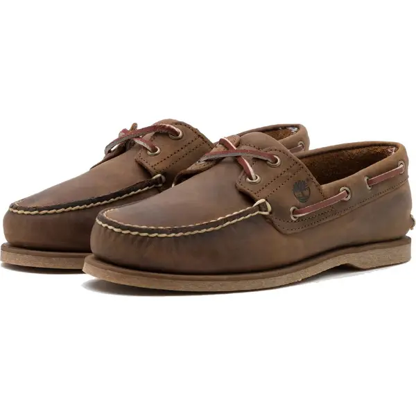 Image of Timberland Mens Classic Boat Shoes - UK 7 Brown male DA0278BRN7
