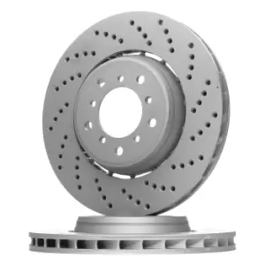 Image of ATE Brake disc Perforated / Vented 24.0128-0207.2 Brake rotor,Brake discs BMW,3 Coupe (E46),3 Cabrio (E46)