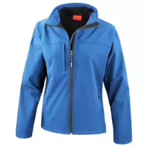 Image of Result Womens Softshell Premium 3 Layer Performance Jacket (Waterproof, Windproof & Breathable) (S) (Azure Blue)